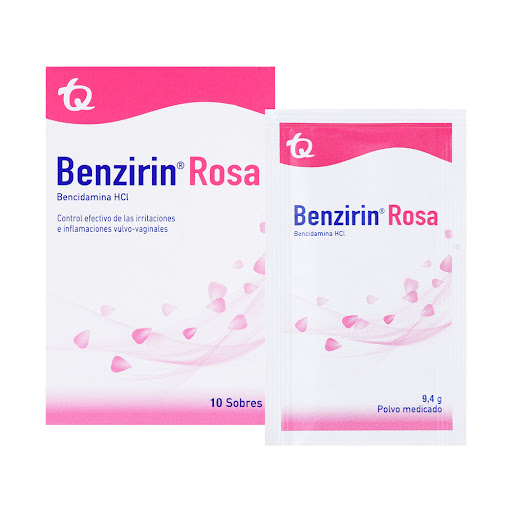 Benzirin Rosa Bencidamina HCI 0.05% Tecnoquímicas Fracción x 1 Sobre