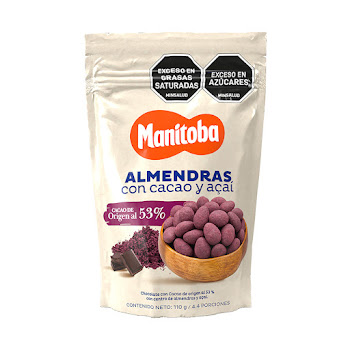 Pasabocas Manitoba Almendra Con Cacao Y Acai x 110 gr  