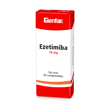 Ezetimiba Genfar 10 mg Caja x 20 Tabletas  