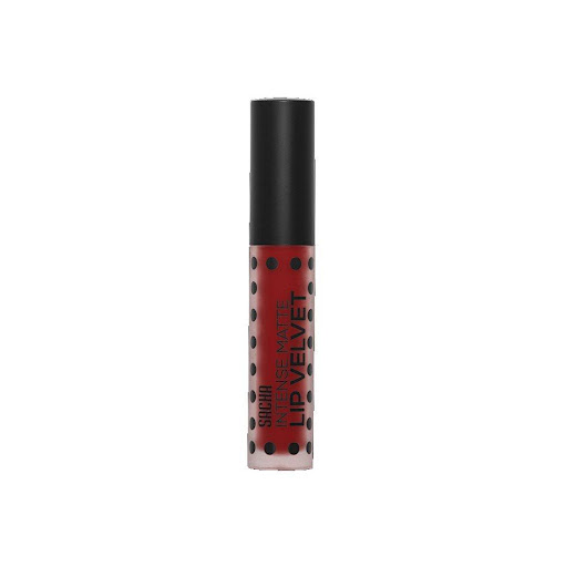 Labial Líquido Intense Matte Lip Velvet Fatal Attraction X 5 Gr SACHA COSMETICS Frasco x 1 Labiales líquidos intensos de color increíble para mujeres multiculturales. El liquido se desliza por los labios y se seca mate liviano, es a prueba de contacto, de transferencia y no marca. No son pe