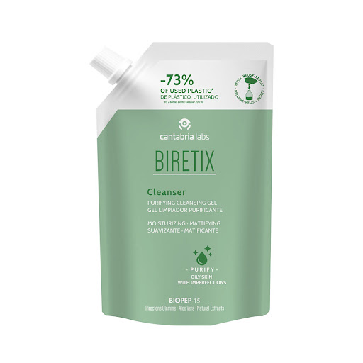 Gel Limpiador Biretix Cleanser Recargable Refil x 400 mlk