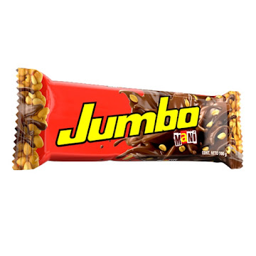 Chocolatina Jumbo Con Leche Maní x 100 gr  