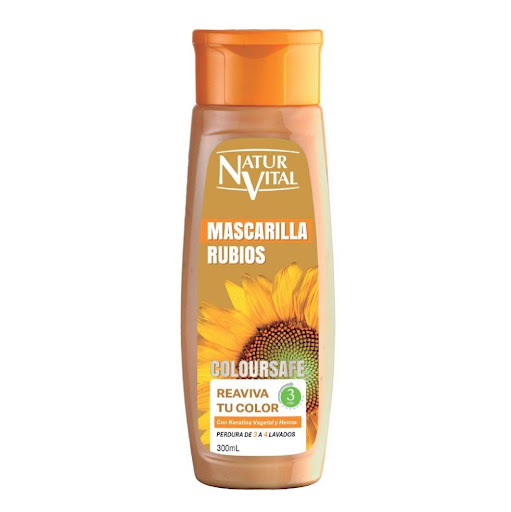 Mascarilla Capilar Naturvital Coloursafe Rubio x 300 mL NATURVITAL Frasco x 1 Und