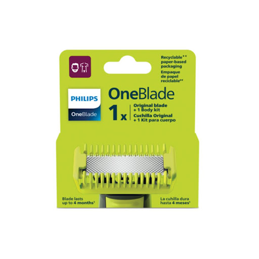 Repuesto de Cuchilla Philips Oneblade Kit Facial y Corporal Caja  x 1 und