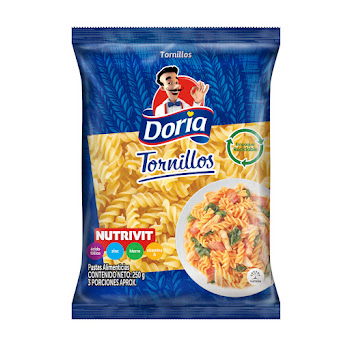 Pasta Tornillo Doria Clásico Nutrivit x 250 gr  