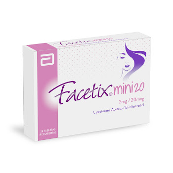 Facetix Mini 20 2mg/20mcg Tab. Caja x28Tab. GYN Ciproterona Estradiol   