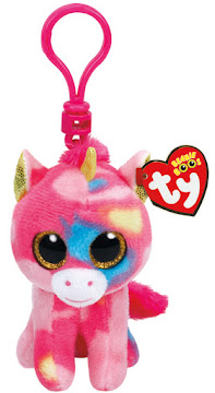 Peluche TY Beanie Boos   Fantasia Unicornio Multicolor Clip x 1Unidad 