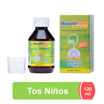 BUCOXOL FLEM   PEDIÁTRICO 100MG JBE.FCO.X120ML. LAS CARBOXIMETILCISTEÍ 