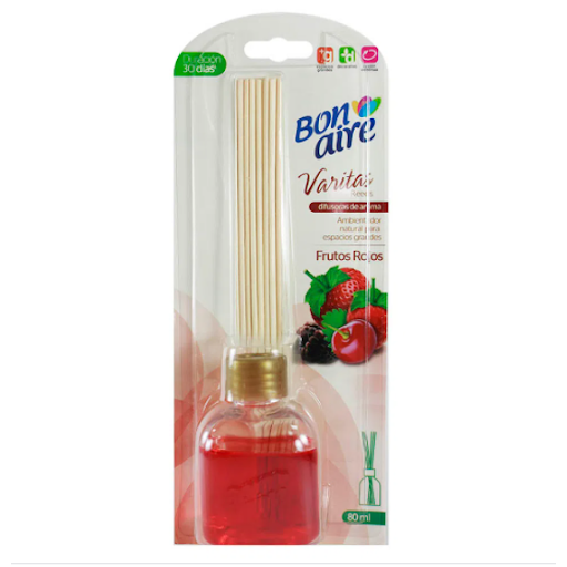 Ambientador Bonaire Varitas Frutos Rojos x 80 ml