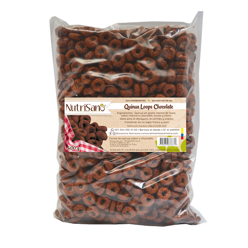 Cereal Nutrisano Quinua Loop Chocolate x 400 gr