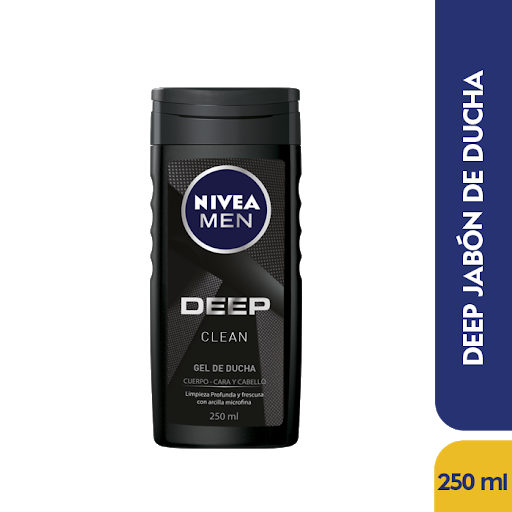 Gel De Ducha Nivea Men Deep 3 en 1 x 250 ml