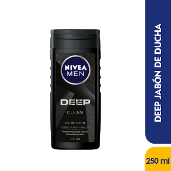 Gel De Ducha Nivea Men Deep 3 en 1 x 250 ml  