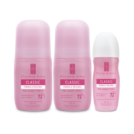 Desodorante Elizabeth Arden Classic 72 Hrs Roll On 50 ml Y 30 ml x 2 und