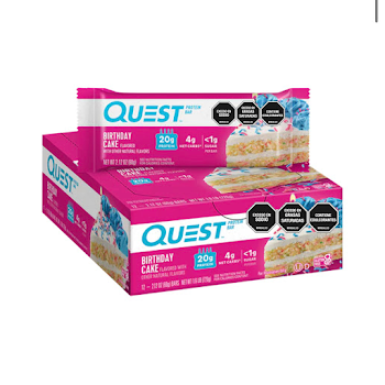 Barra De Proteína Quest Birthday Cake x 20 gr  