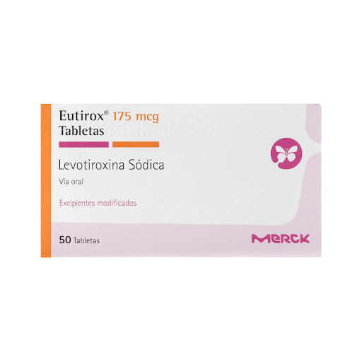 Eutirox Levotiroxina Sódica 175 mcg Merck Caja x 50 Tabletas