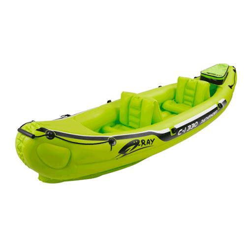 Set Kayak Inflable Reforzado Mod. Pathfinder I 2P Ecology Ecology Caja x 1 CARACTERÍSTICAS Kayak inflable de estructura reforzada, Capacidad para 2 personas PVC grueso y de alta resistencia, Sistema de fácil acceso para inflado y desinflado, Instalación muy rápida entre 10 y