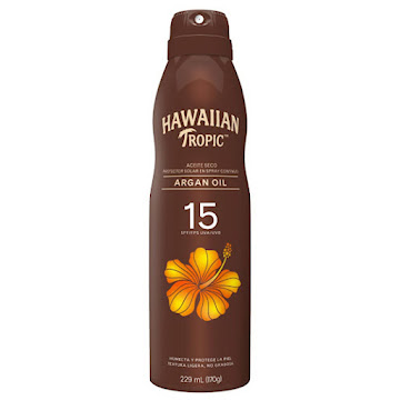 Bronceador Hawaiian Tropic Argan Oil Spray Fps 15 x 170 gr  