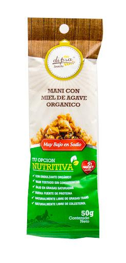 Maní Dipsa Food Miel De Agave Orgánico 100% Natural Omega Paquete x 50 gr