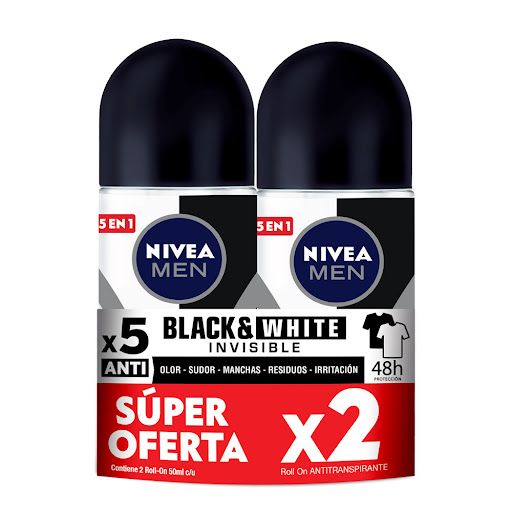 Oferta Desodorante Nivea Men Invisible Black & White 48h x 2 Unidades