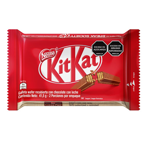Chocolatina Kit Kat Chocolate Fingers Paquete x41g