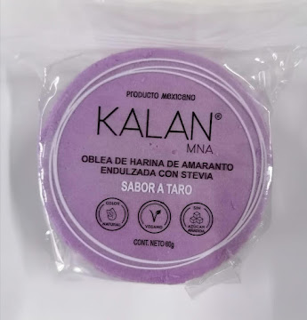 Obleas Kalan De Harina De Amaranto Sabor Taro x 60 gr  