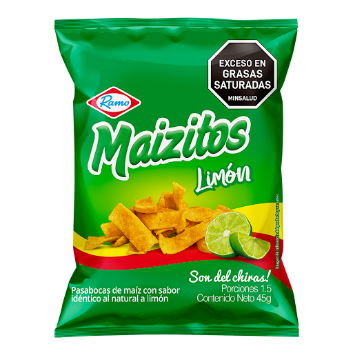 Pasabocas Maizitos Limón x 45 gr