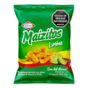 Pasabocas Maizitos Limón x 45 gr  