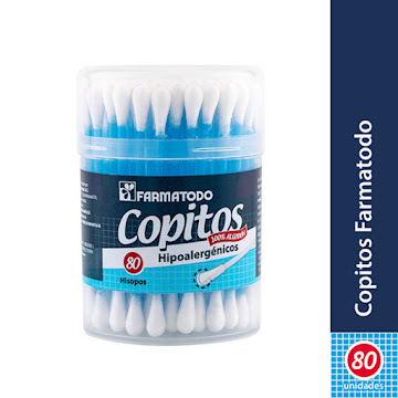 Copitos para Bebés y Adultos Farmatodo Hipoalergénicos x 80 und  