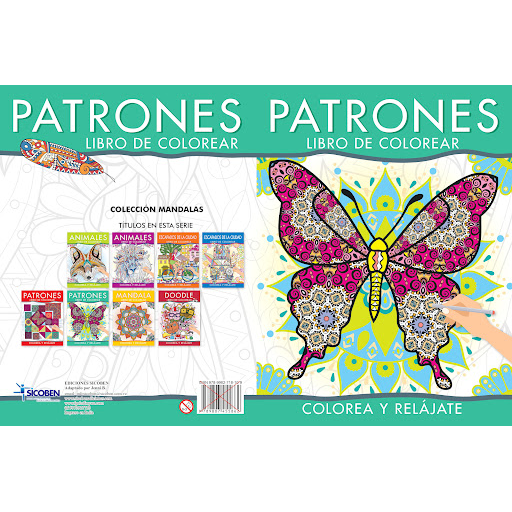 Libro Para Colorear Sicoben Patrones Verde x 1 und