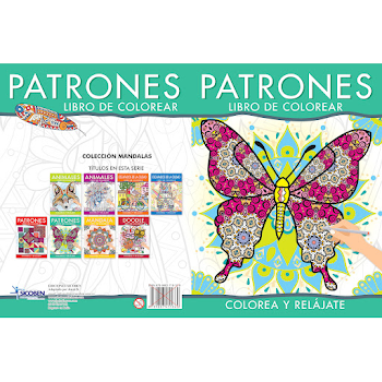 Libro Para Colorear Sicoben Patrones Verde x 1 und  