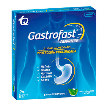 Gastrofast Advance Sabor   Menta TQ Caja x 24 Sachets  