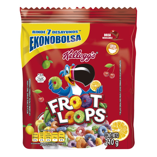 Cereal Froot Loops Bolsa x 210 gr