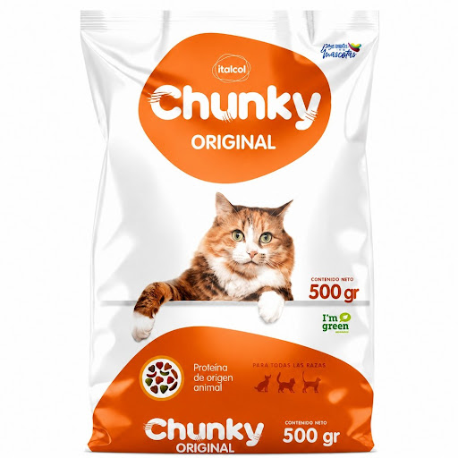 Alimento Para Gatos Chunky Original Bolsa x 500 gr