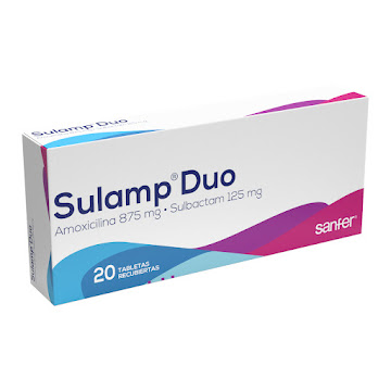 //Sulamp Duo 875/125 Mg CAJA X 20 Tab Pharmetique Amoxicilina Sulb   