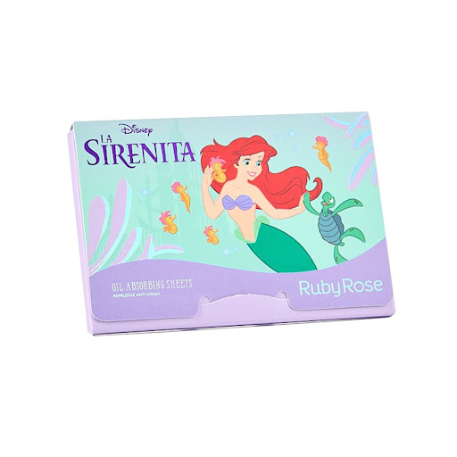 Papeletas Ruby Rose Antigrasa La Sirenita Paquete x 100 und