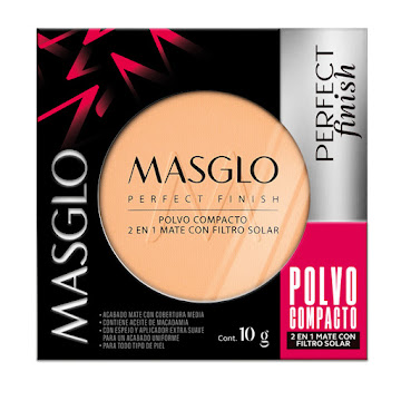 Polvo Compacto Masglo Perfect Finish Mediano 1 x 10 gr  