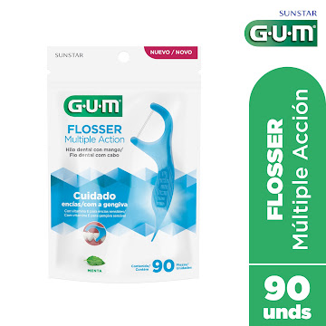 Hilo Dental Gum Sunstar Flossers Multiple Accion x 90 und  