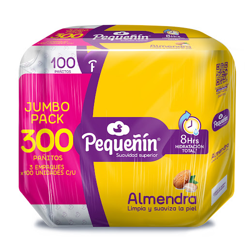 Toallitas Húmedas   Pequeñín Almendra Jumbo Pack x 300 und