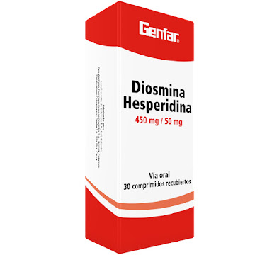 Diosmina + Hesperidina 450mg/50mg Genfar Caja x 30 Comprimidos  