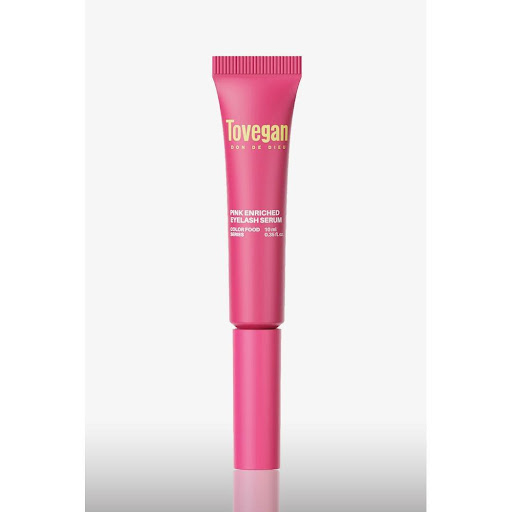 Pink Enriched Eyelash Serum Tovegan Frasco con cepillo aplicador de 10 ml x 1