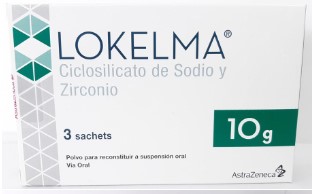 //Lokelma 10 gr Suspensión Oral Caja x 3 Sachets   