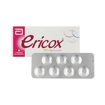 Ericox Etoricoxib 120 mg Caja x 7 Tabletas  