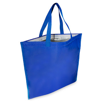 Bolsa Ecológica Branddu   con Forro Térmico Color Azul x 1 und 