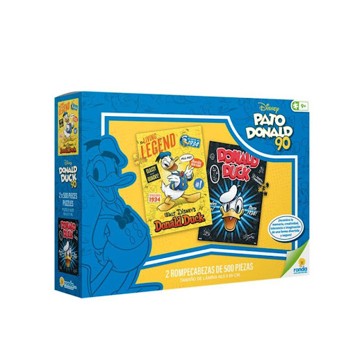 Juegos de mesa Rompecabezas 2 x 500 Pzas Donald Ronda Ronda Caja x 1 Diviértete armando nuestras dos láminas de rompecabezas, luego utilízalas como elemento decorativo.¡Incentiva la memoria, creatividad, tolerancia e imaginación de una forma divertida y segura!