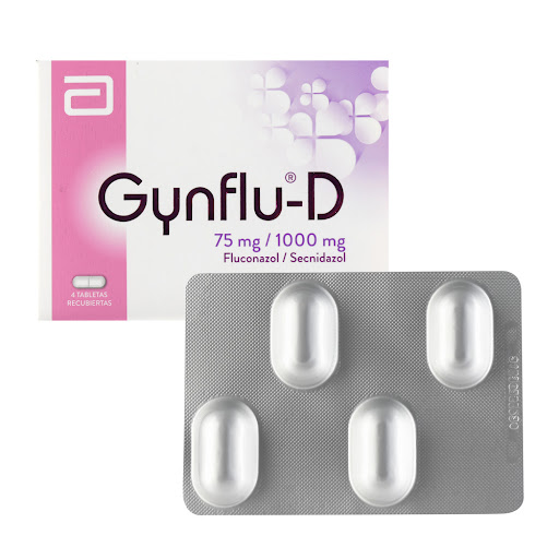 Gynflu-D Fluconazol +  Secnidazol 75mg/1000mg Tecnofarma Caja x 4 Tabletas