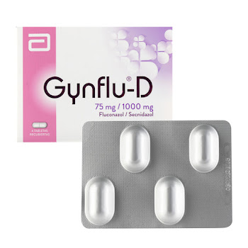 Gynflu-D Fluconazol +  Secnidazol 75mg/1000mg Tecnofarma Caja x 4 Tabletas  