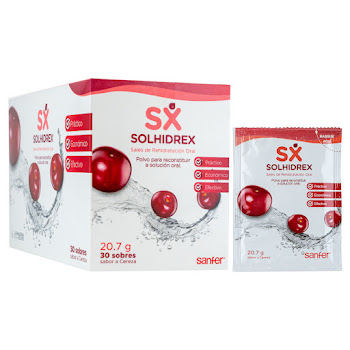 Solhidrex Sales de Rehidratación Oral Cereza Sanfer Sobre x 20.7 gr  