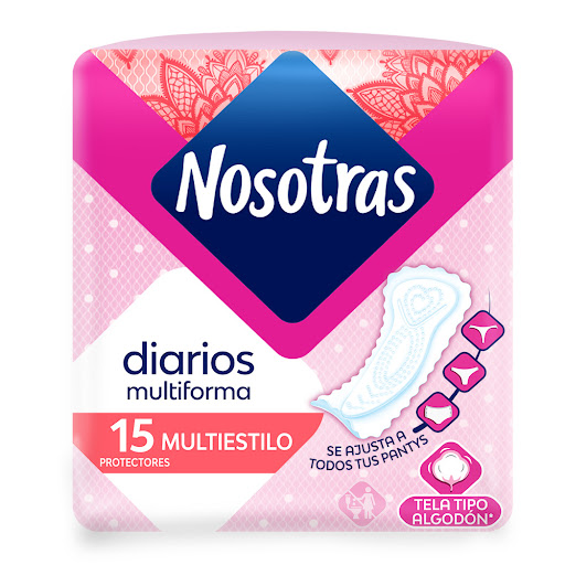 Protectores Diarios Nosotras Multiestilo Paquete x 15 und