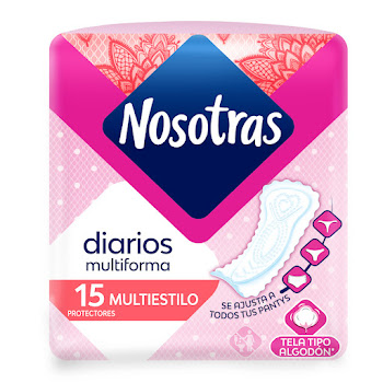 Protectores Diarios Nosotras Multiestilo Paquete x 15 und  