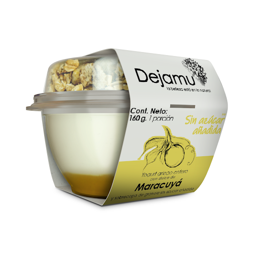 Yogurt Griego Dejamu Parfait Maracuyá Sin Azúcar Añadida x 160 gr